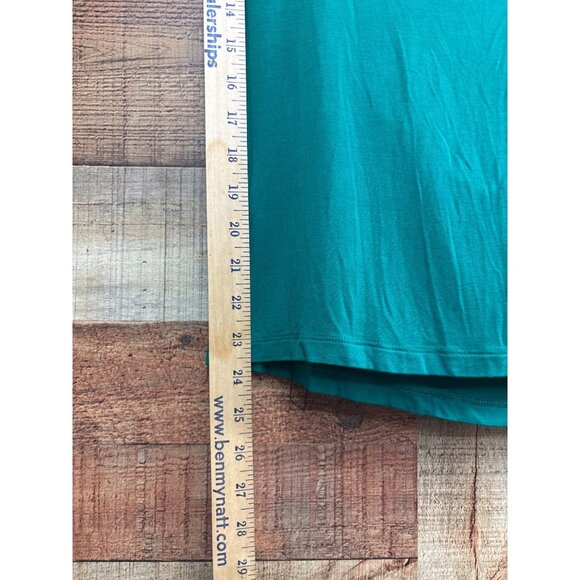 BCBGMAXAZRIA Emerald Green Draped Open Back Top S - Picture 2 of 6